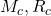 M_{c},R_{c}