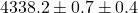 4338.2\pm0.7\pm0.4
