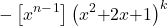 \[\mathrm{-}\left[x^{n\mathrm{-}1}\right]{\left(x^2\mathrm{+}2x\mathrm{+}1\right)}^k\]