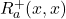 Rendered by QuickLaTeX.com R_a^{+}(x,x)
