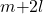 m\mathrm{+}2l