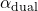 \alpha_{\text{dual}}