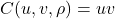 Rendered by QuickLaTeX.com C(u,v,\rho)=uv