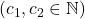 (c_1, c_2 \in \mathbb{N})