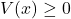 V(x) \geq 0