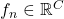 f_n \in \mathbb{R}^C