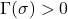\Gamma(\sigma)>0