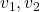 v_1, v_2