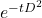 e^{-tD^2}