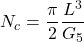 \begin{equation*}N_{c}=\frac{\pi }{2}\frac{L^{3}}{G_{5}}\end{equation*}