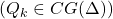 ( Q_k \in CG(\Delta) )