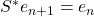 S^* e_{n+1} = e_n