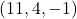 (11,4,-1)