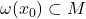 \omega(x_0) \subset M