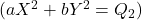 ( aX^2 + bY^2 = Q_2 )