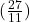 (\frac{27}{11})