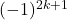 (-1)^{2k+1}