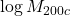 \log M_{200c}