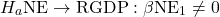 \begin{equation*}H_a{\text{NE} \rightarrow \text{RGDP}}: \beta{\text{NE}}_1 \neq 0\end{equation*}