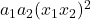 a_1a_2(x_1x_2)^2