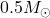 0.5M_{\odot}