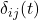 \delta_{ij}(t)