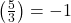 \left(\frac{5}{3}\right) = -1