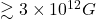 \gtrsim 3 \times10^{12}G