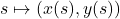 s\mapsto(x(s),y(s))