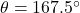 Rendered by QuickLaTeX.com \theta=167.5^{\circ}