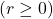 (r \geq 0)