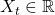 X_t \in \mathbb{R}