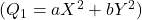 ( Q_1 = aX^2 + bY^2 )