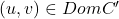 (u,v) \in DomC'