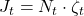 J_t = N_t \cdot \zeta_t
