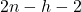 2n-h-2