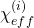 \chi_{eff}^{(i)}