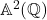 \mathbb{A}^2(\mathbb{Q})
