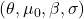 (\theta, \mu_0, \beta, \sigma)
