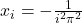 x_i = -\frac{1}{i^2\pi^2}