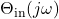 \Theta_{\text{in}}(j\omega)