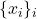 \{{x_i}\}_i