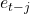 e_{t-j}