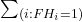 \sum_{( i: FH_i=1)}