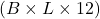 (B \times L \times 12)