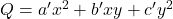 Q = a'x^2 + b'xy + c'y^2
