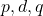p, d, q