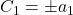 C_1 = \pm a_1