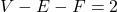 V-E-F=2