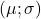 (\mu;\sigma)